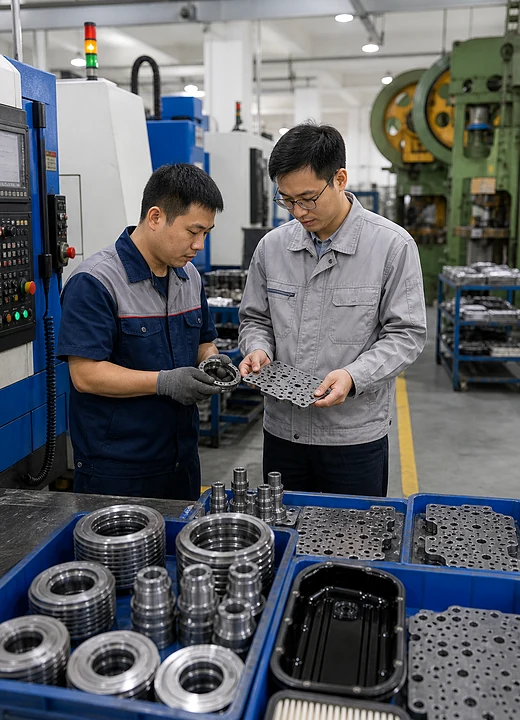 Transmission parts workshop production